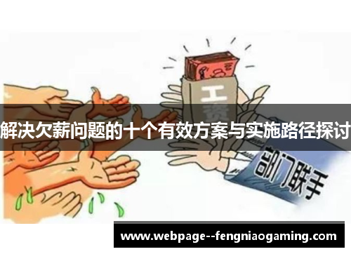 解决欠薪问题的十个有效方案与实施路径探讨